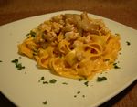 Tagliatelle porcini e pollo