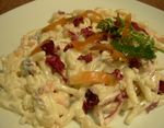 Strozzapreti radicchio e salmone